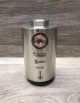 Kates Fm38 Flo-miser Flow Rate Controller 3/8in Female Npt 1200psi 0.3-3gpm
