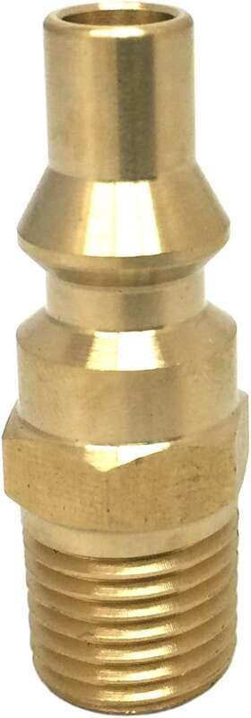 Xq14m Kibow Propane Quick Connect Fitting-full Flow Male Plug With 1/4 Inch Npt T