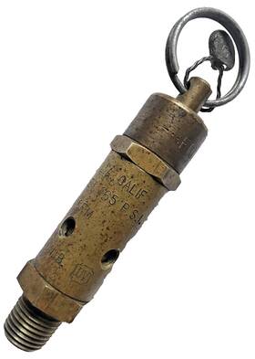 Fick112c Kingston 1/4 Inch Npt Brass Hard Seat Pressure Relief Valve Set 165 Psi 99 Scf Asme