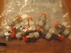 Kjh01-33s Smc Pneumatics Lot Of Male Adapters Tube Mnpt Brass Psi