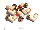Kq2l07-u02 Smc Lot Of Male Elbow Fittings Tube Rc Pt