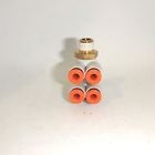 Kq2vt11-37s Smc Fittings Lot Of Double Branch Elbow Npt Tube