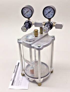 Rvp102 Ldi Used Air Operated Reservoirs 0.50 Gal 1.90l Lube Devices Inc
