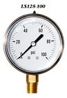 Ls125-100 Liberty Pneumatic Pieces New Hydraulic Liquid Filled Pressure Gauge Psi