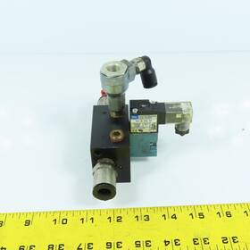 45a-l00-daaj-1kd Mac Solenoid Valve 120vac With 4-port Block And Humphrey Sqe-2