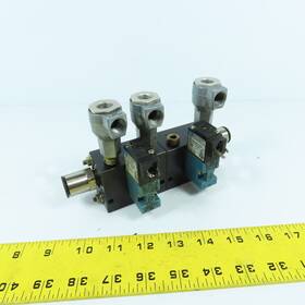 45a-l00-daaj-1kj Mac Solenoid Valve 120vac With 6-port Block And Humphrey Sqe- 3