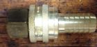 Male Pipe Fitting Quick Thread St Couple Female Hose Coupler Brass " 1 Barb