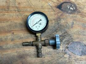5809 Marsh A349 Instruments 0-400 Psi Gauge - Read Steampunk Untested