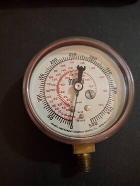 W0011-2 Marsh W0023-2 Usa Low-side Compound Gauge 1/2 Inch For R12 R-22 R-502 Manifold