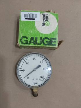 G23622 Marshall Town 3.5 Inch 22k Vacuum Gauge 0-30