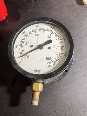 89518 Marshalltown 6-1/2 Inch Industrial Marshall Town Pressure Gauge 100 Psi Kpa