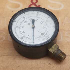 090366 Marshalltown Instruments 0-13.8 Psi 0-32 Bar Kilopascals Gauge - Used