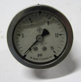 B401 Mcdaniels Controls Inc. Pressure Gauge 0/15 Psi