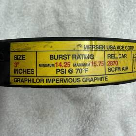 Mersen X15090638-02 Graphilor Impervious Graphite Washer Series 3 3in