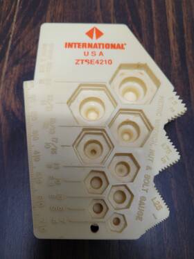 Ztse4210 Navistar International Metric Thread Pitch Gauge Tool