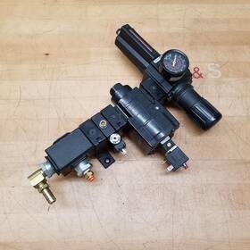 B74g-6ak-ad1-rmg Norgren P74f-6ac-pfb Pneumatic Valve Assembly 4346-01 - Used