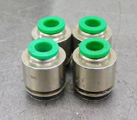 134-506 Numatics Lot Of 3 Interchangeable Push-in Cartridge Fitting 1/4 Inch Od Tube