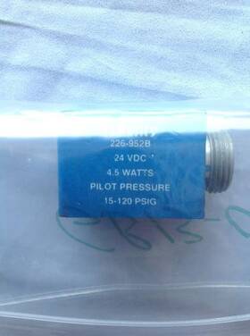 226-952b Numatics 24vdc 4.5 W 15-120 Psig Pilot Pressure Solenoid Usnp