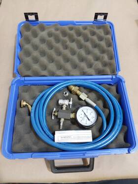 T0457 Oil Air Oil-air Accumulator Nitrogen Charge Kit Gauge Manifold Hose And Padded Case
