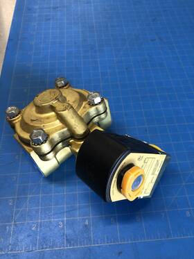 Parker 16f2402164acfsb05 1 Inch Brass Solenoid N.o. Air/water/oil 5-125 Psi 110v