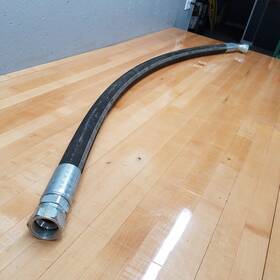 487tc-20 Parker 1-1/4 Inch Id 4000psi Hydraulic Hose With Fittings 68 Oal - Used