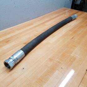 711-24 Parker 1-1/2 Inch Id 3000psi Hydraulic Hose With Straight Fittings 44 Oal - Used