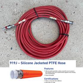 870250 Parker 919j-6/870250 70ft Hose Silicon Jacketed 5/16 Inch Ptfe Teflon Core Ss Reinf