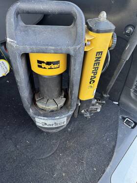 94c-001-pfd Parker Minikrimp Hose Crimper Hand Pump Enerpac With 1/2 Inch Die
