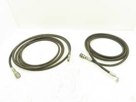 Ff-251-4fp Parker 1/4 Inch Hydraulic Hose 5800psi No-spill Quick Connect 15.5ft Lot Of 2