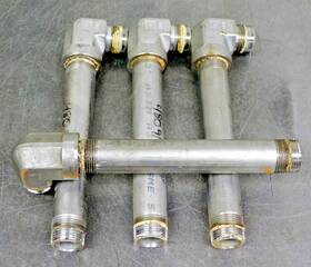Kp79136 Parker 90 Street Elbow With Merit Ss Pipe Nipple 3/4 Inch Npt 6.5 In L Lot Of Four
