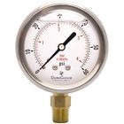 Pb254l060 Durachoice Oil Filled Pressure Gauge Stainless Steel Case 783583824743