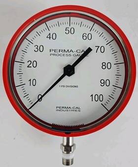 121nid04r21 Perma-cal Test Gauge To 100 Psi P/n 1 Divisions Used