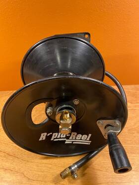 Ar050-1 Rapid Reel Vintage Rapid-reel Air Hose With Handle 1/4 Inch Npt 25ft Usa