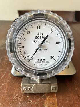 Rcm Industries 4-71-l-20-i Flowmeter 1/4-71-l-20-i 180psig As Is For Parts