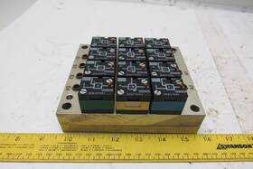 81501025 Rexroth Crouzet Pneumatic Logic Component And Element Manifold Assembly