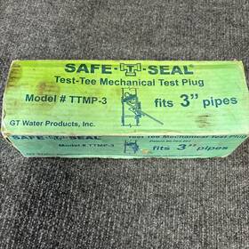 Ttmp-3 Safe-t-seal 3 Inch Pipe Fit Test Tee Mechanical Plug Used