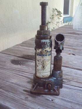 12202 Sears Vintage 2 Ton Hydraulic Hand Bottle Jack Working