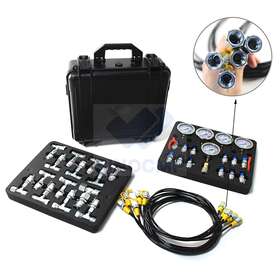 Cp-p0021 Sinocmp Hydraulic Pressure Gauges Kit Gauge For Excavator With 5