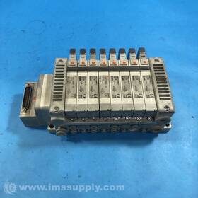 1952587 Smc 8 Port Pneumatic Valve Manifold Bank 2380