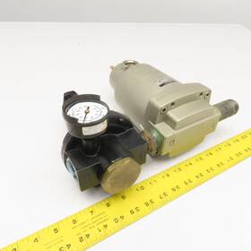 Amg550-n10c Smc 1 Inch Npt Compressed Air Drain Catch With Pressure Regulator