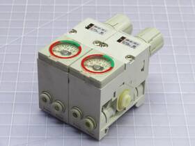 Arm11ba1-r06-a1 Smc Lot Of 2 Pneumatic Manifold Regulator T250846