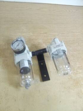 Aw38fr Smc Filter Regulator With Aw38l Lubricator