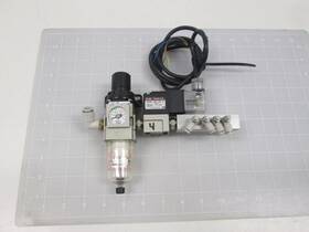 Evt307-4d0-02f-q Smc Aw20-f02e Proy-b0798 Solenoid Valve Pneumaic Regulator Filt