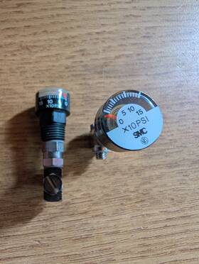 Smc G15-10-01 Pneumatic Pressure Gauge Lot Of 2