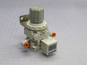 Smc Irv20-ln07bzp Zse30a-01-p-m Assembly Of Vacuum Regulator Integrated With Dig