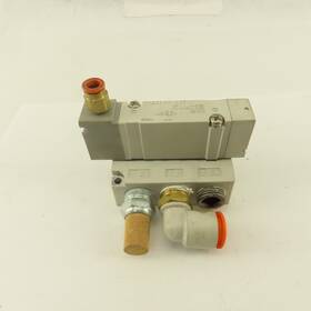 Sya7140-03t Smc Air Pilot 2 Way Valve 5 Port Manifold