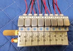Syj314m-5lozd Smc Syj314m-5l0zd Nice 8-place 24v Air Solenoid Valves And Manifold Block