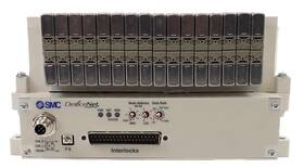 Vv5q11-16-x1443v Smc 16-port Pneumatic Manifold With Ex420-sdn2 Working Surplus