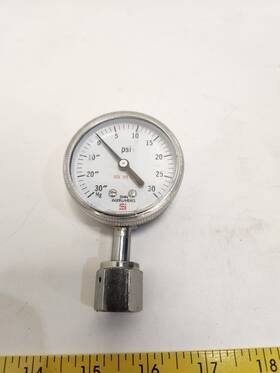 1d109 Span Instruments 10 Inch -30 Hg 0-30 Psi Pressure Gauge