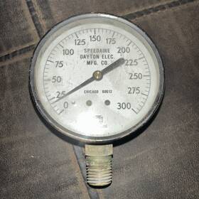 60612 Speedaire Dayton Electric Mfg Co. Vintage Mfg.co. - Chicago 300psi Guage Usa